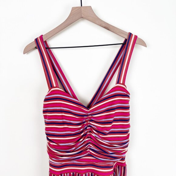 Anthropologie Maeve Gabriela Ruffled Midi Maxi Dress Sundress Barbie Sun Summer - Picture 6 of 15